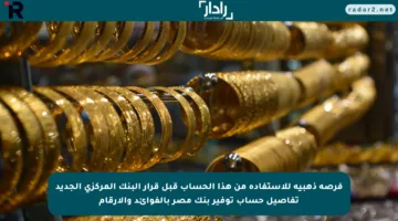فرصة ذهبية للاستفادة من هذا الحساب قبل قرار البنك المركزي الجديد تفاصيل حساب توفير بنك مصر بالفوائد والأرقام